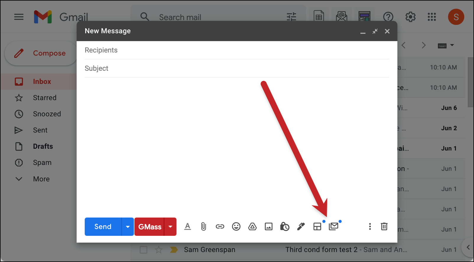 New icons in Gmail for layouts and Gmail multi-send