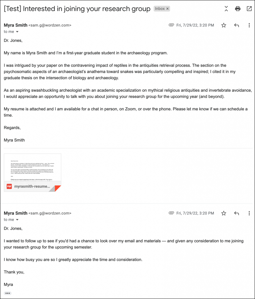 sample email to professor for graduate research assistantship pdf