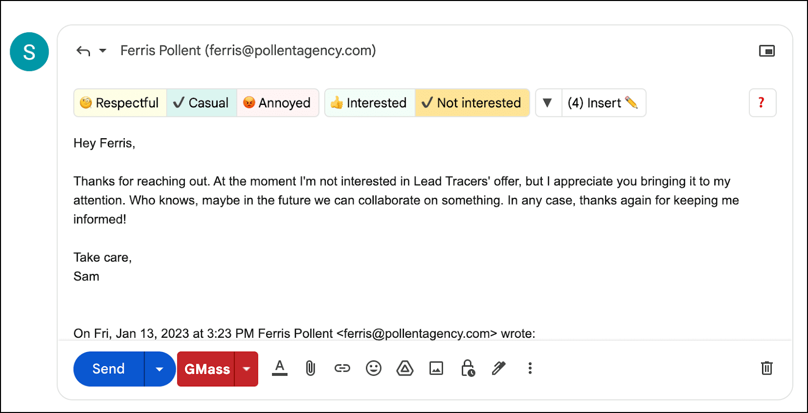 email replies ai