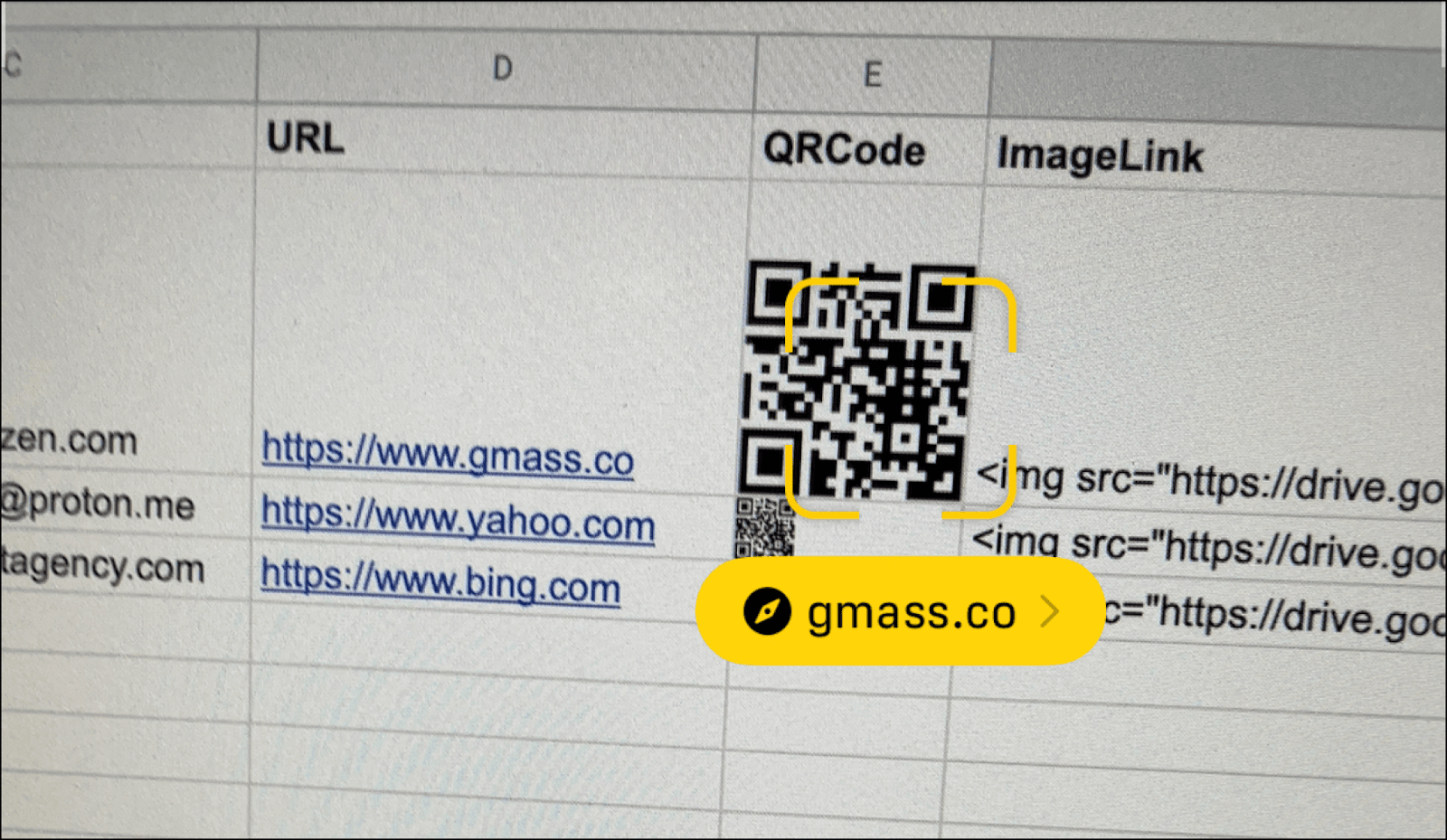 Test out a QR code in your sheet.