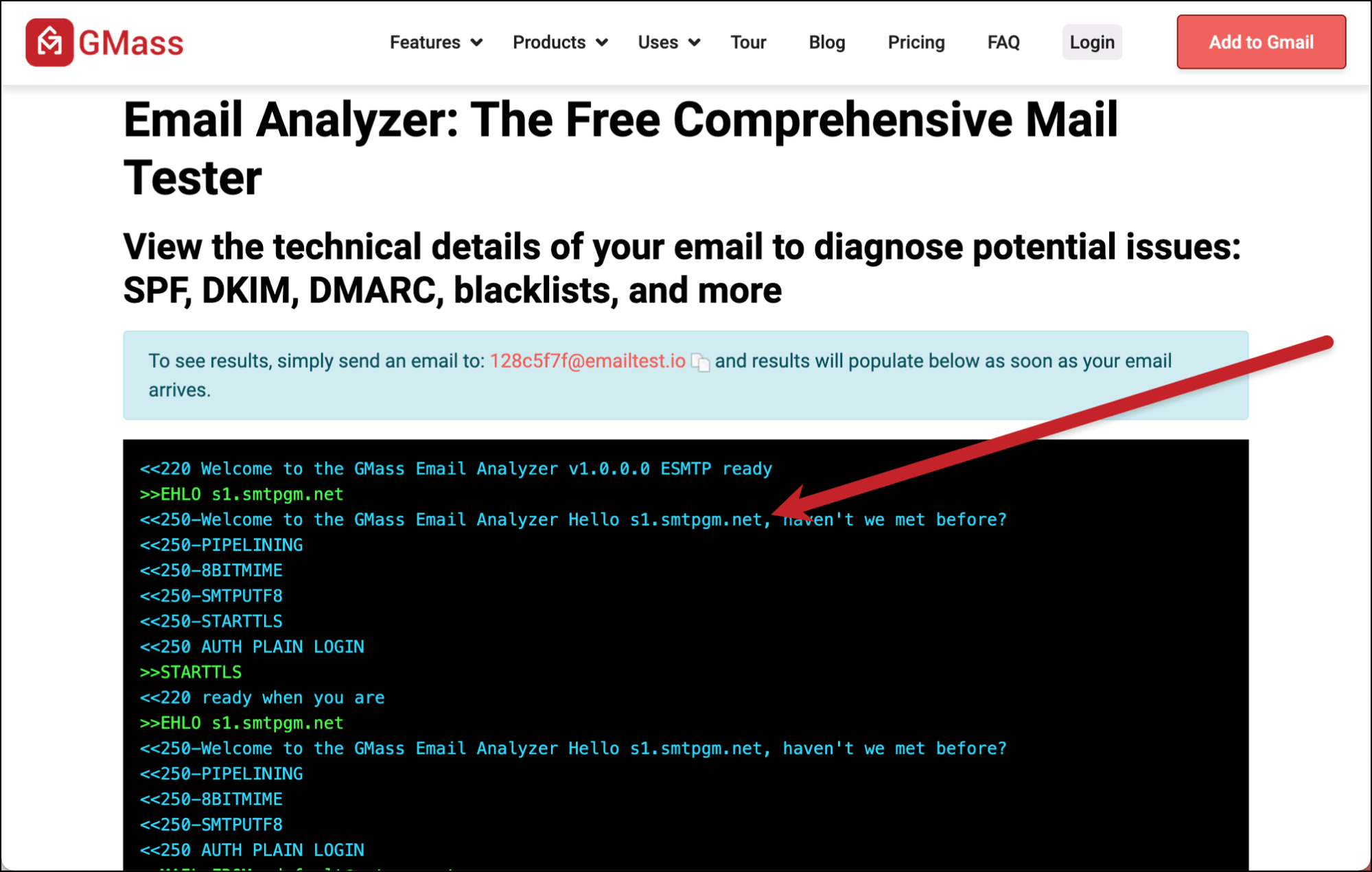 A transactional email sent through an SMTP server