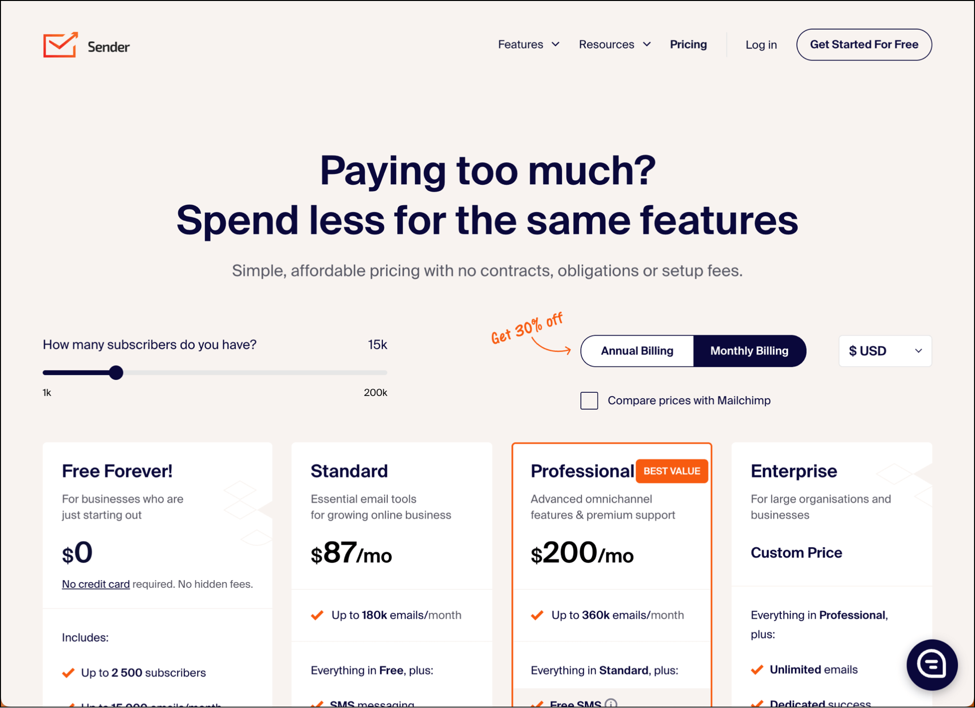 Sender can add up for bulk email