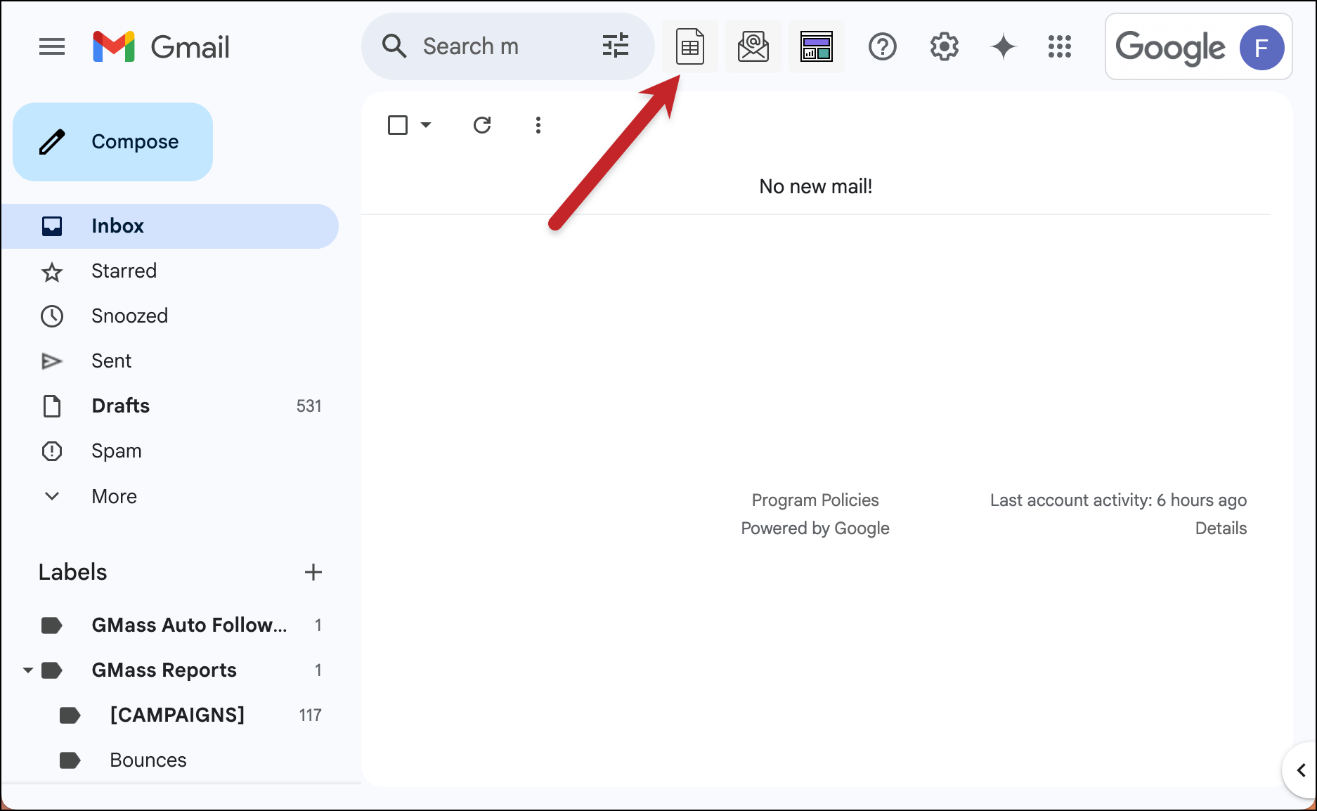 Connect your Google Sheet using the icon