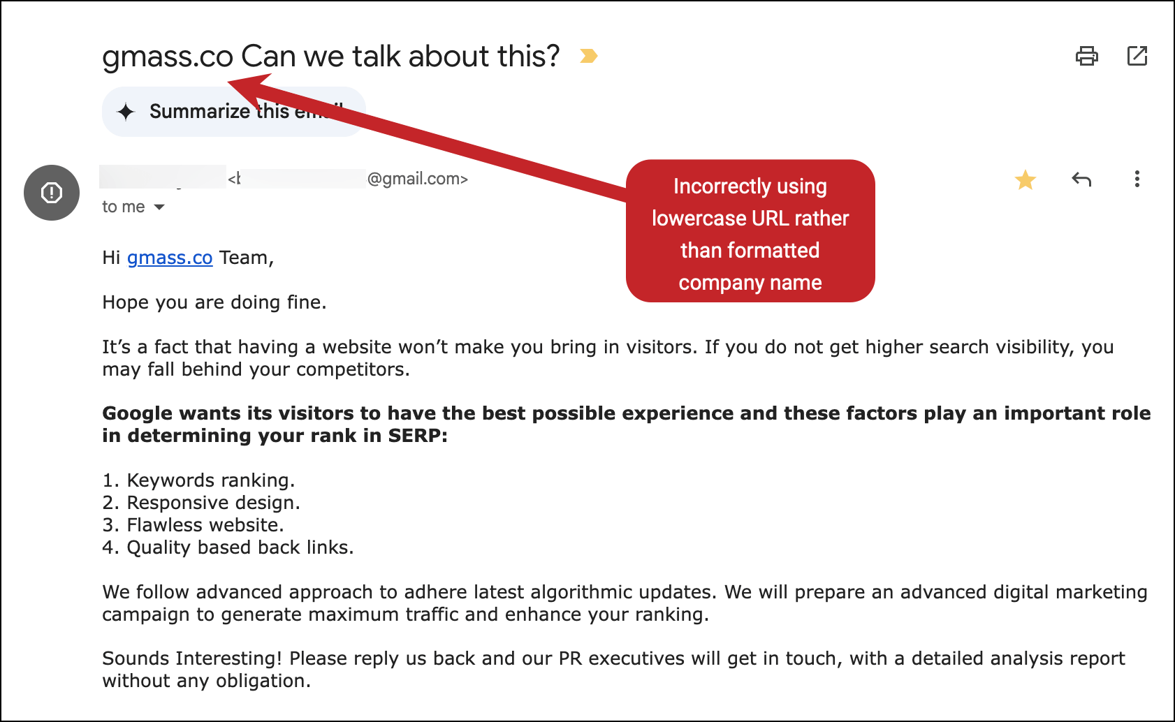 Not cleaning data before mail merging