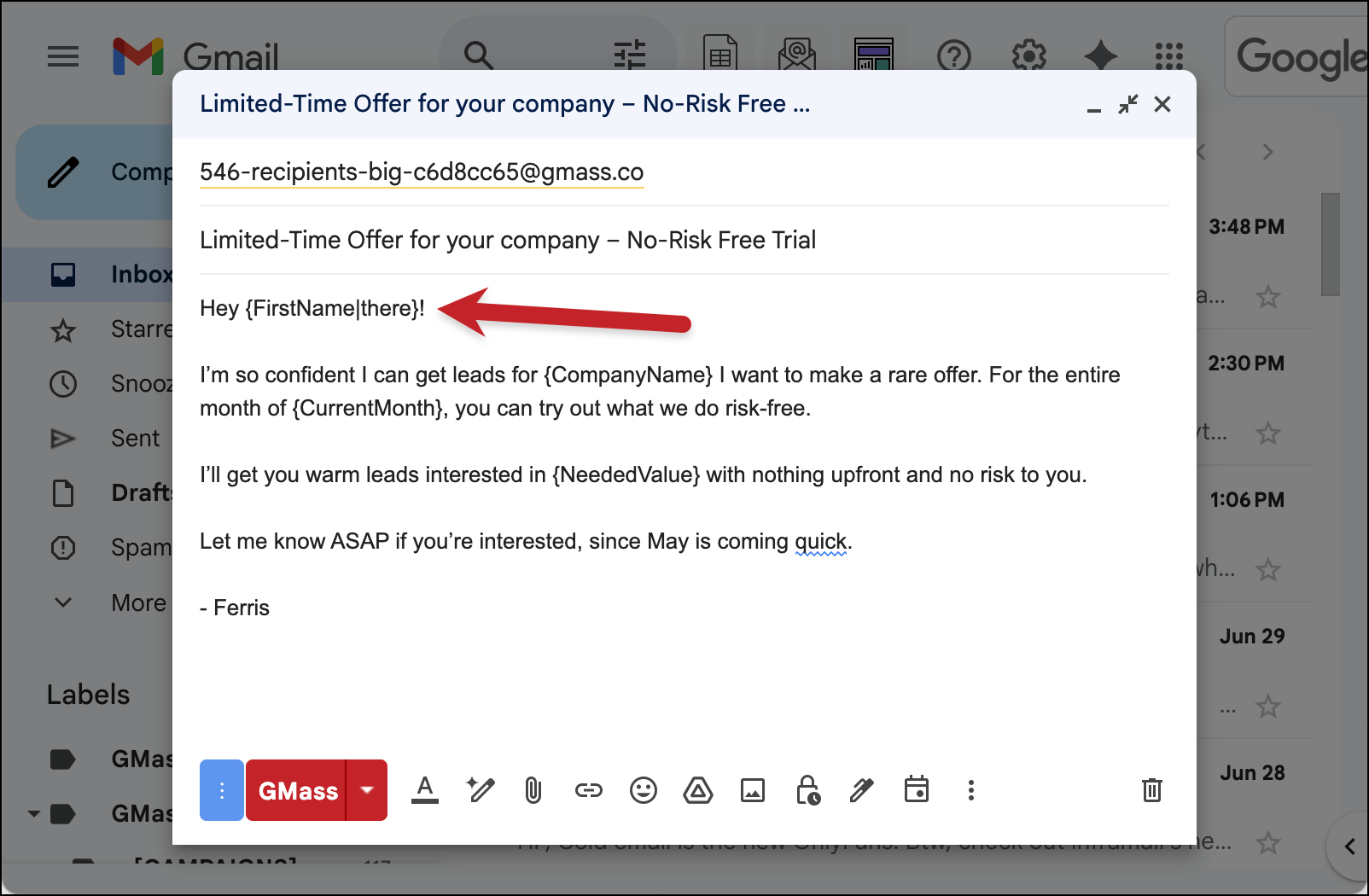Use fallback values to avoid mail merge issues