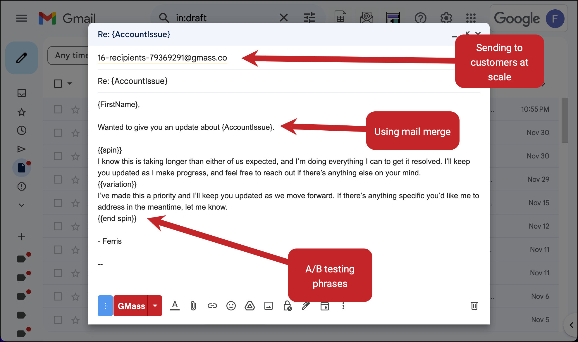 How to send to customers at scale