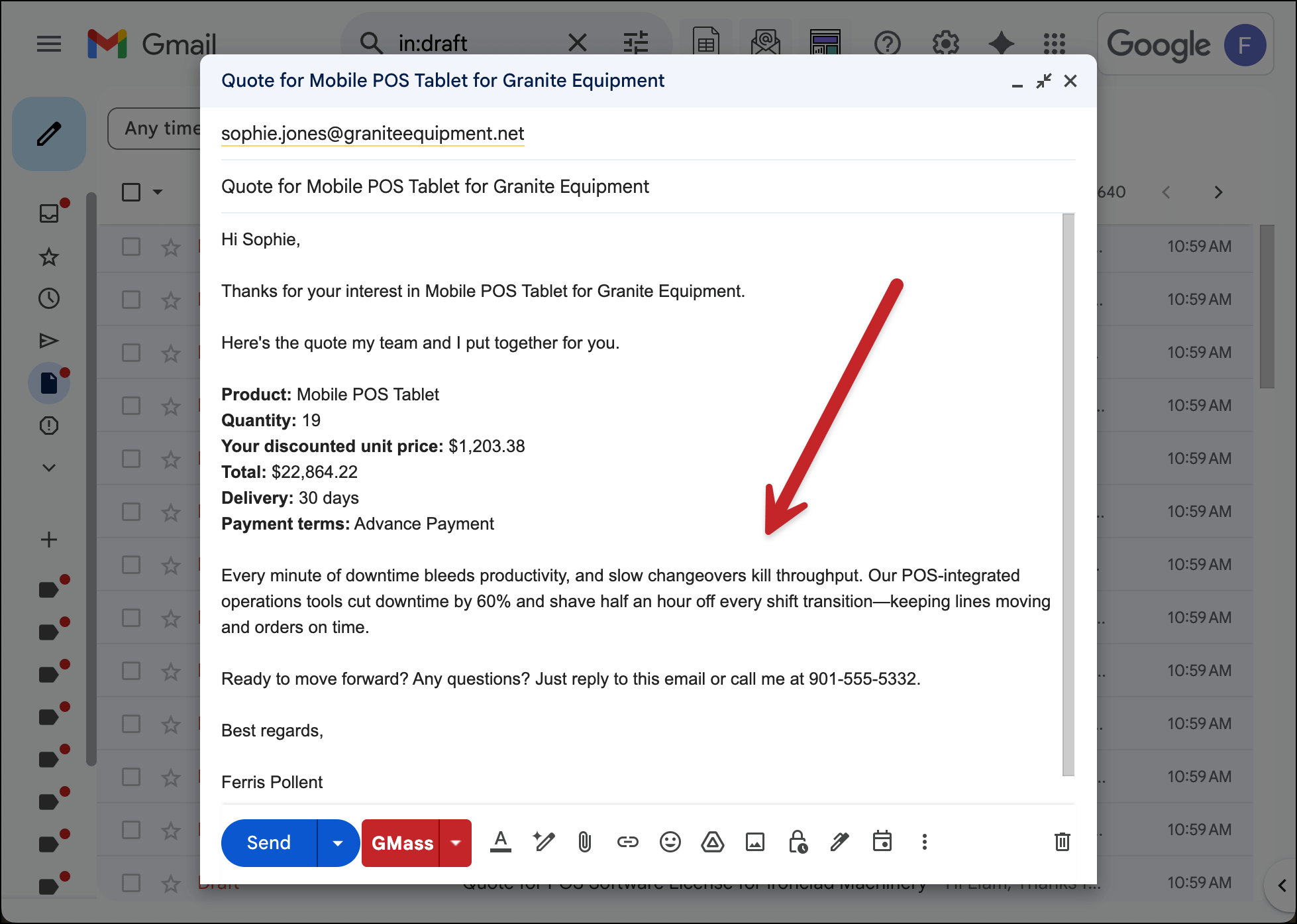 Seeing the conditional content in action