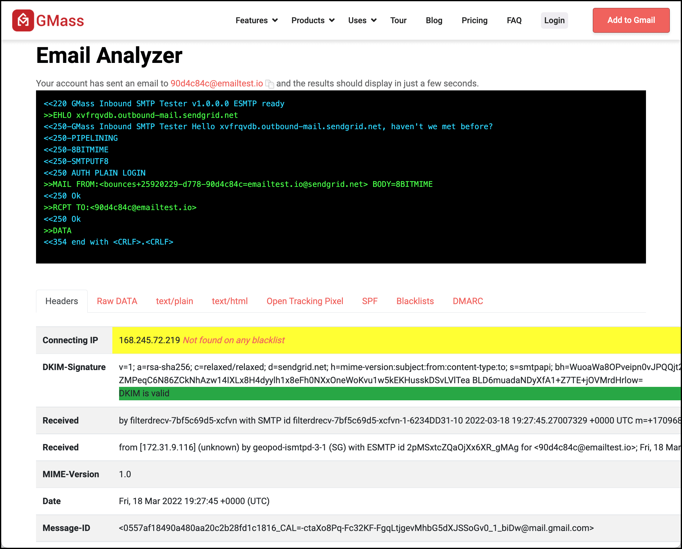 Trace the path of your emails with the Email Analyzer