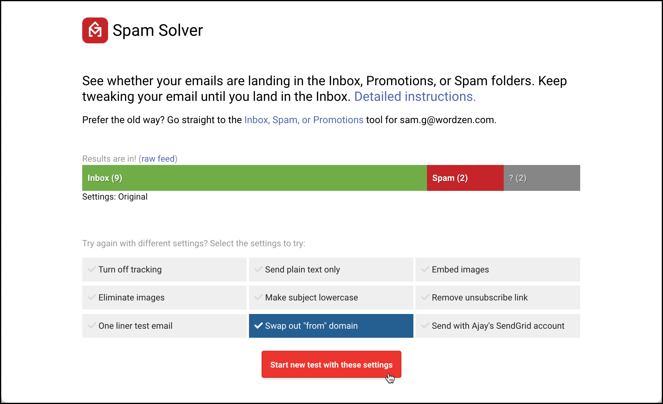 A Spam Solver analysis and strategy