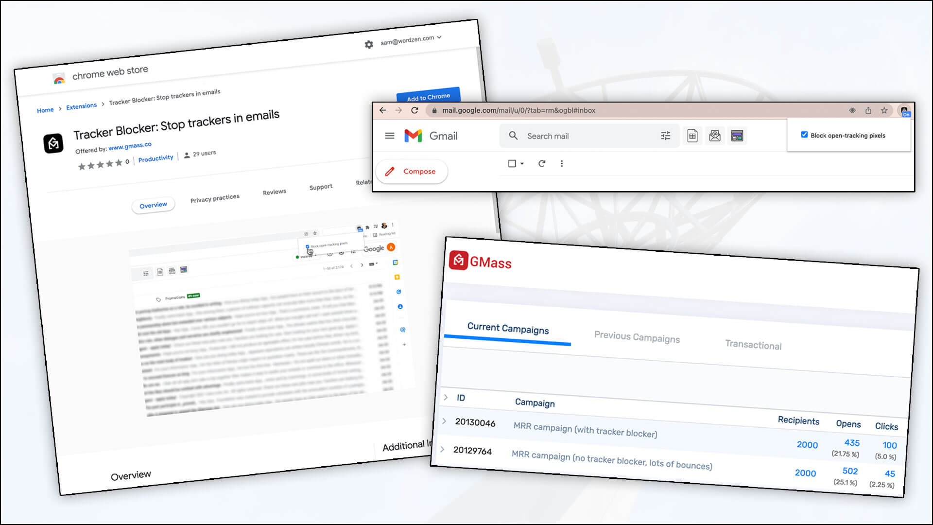 Tracker Blocker - free Chrome extension for better open tracking - GMass