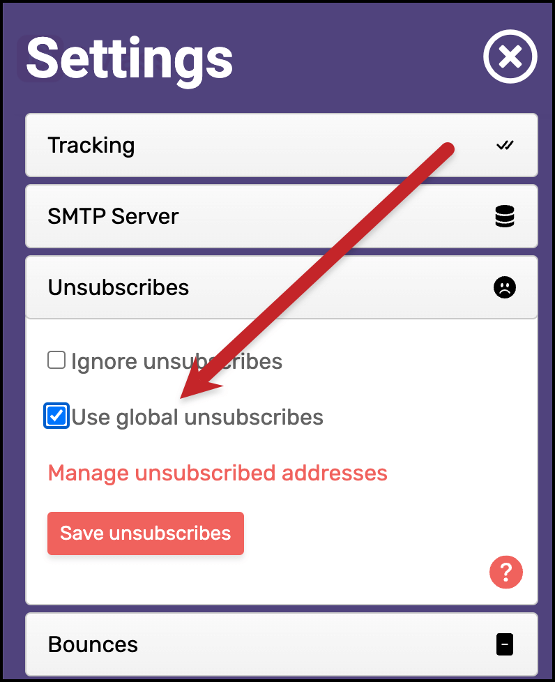 Global unsubscribes in GMass.