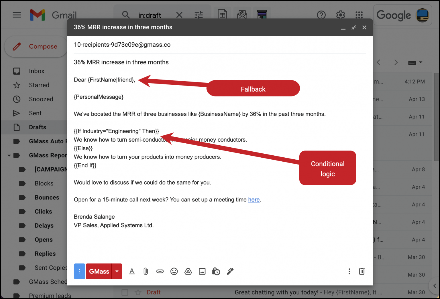 how to use mail merge in gmail