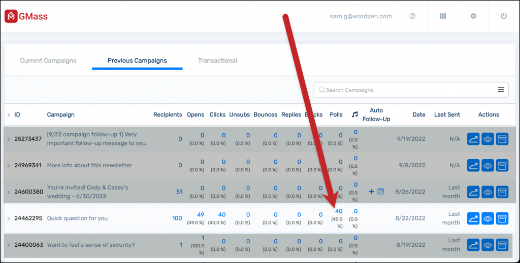 Email polling: Send quick, easy surveys in your emails - GMass