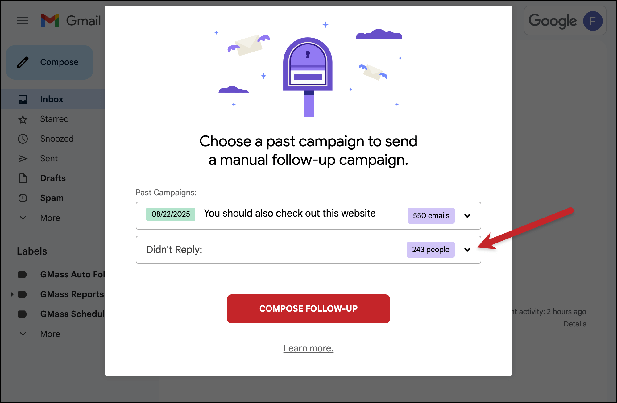 Choose the behavior you're targeting