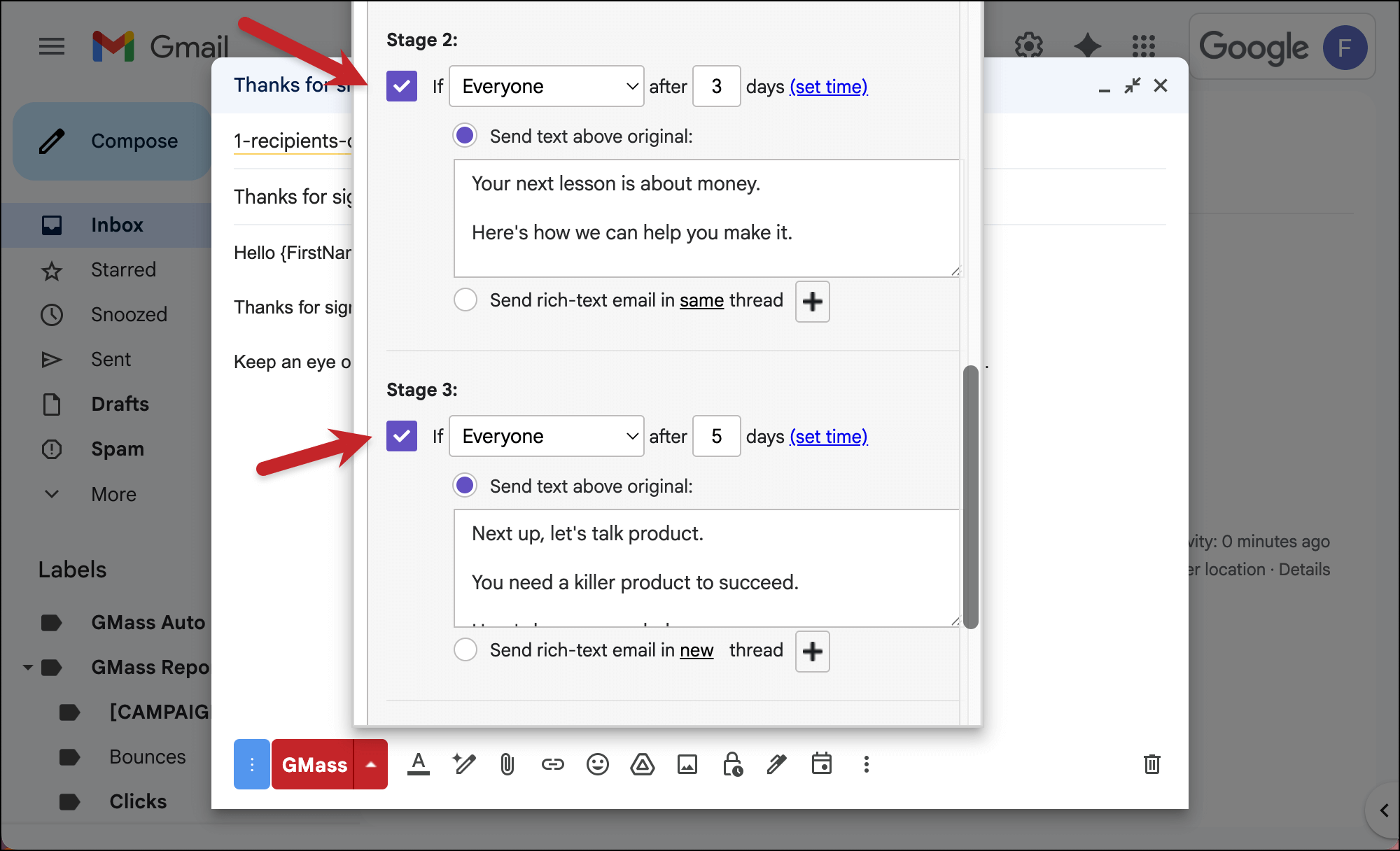 Add as many stages as you need