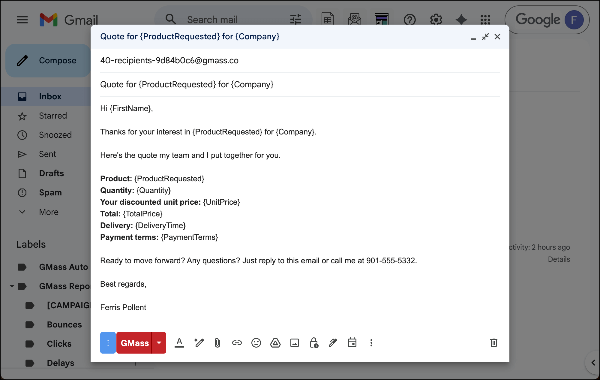Compose your campaign